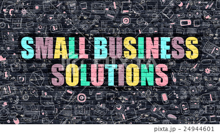 Small Business Solutions Concept with Doodle Small Business Solutions Concept with Doodle 24944601