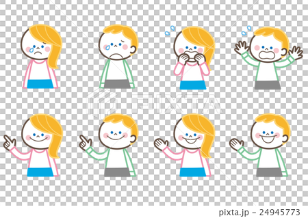 兒童姿勢男孩女孩 24945773