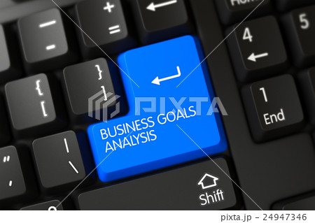 Keyboard with Blue Key - Business Goals Analysis Keyboard with Blue Key - Business Goals Analysis 24947346