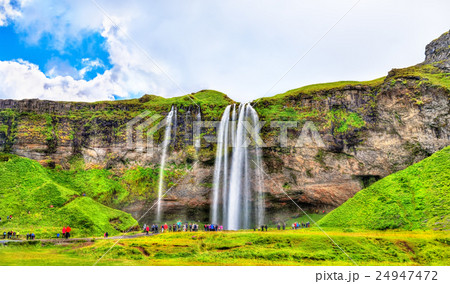 View of Seljalandsfoss waterfall - Iceland 24947472