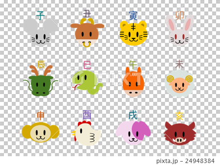 干支 十二支 イラスト アイコン マーク 24948384