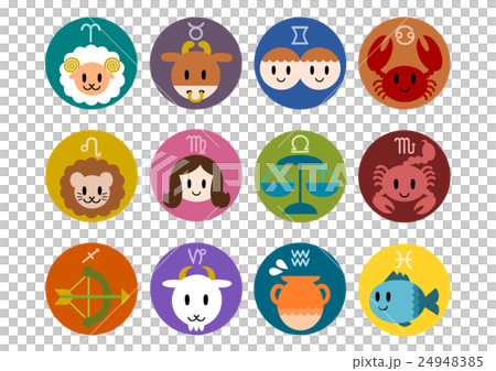 星座 イラスト アイコン マーク カラフル 星座 イラスト アイコン マーク カラフル 24948385