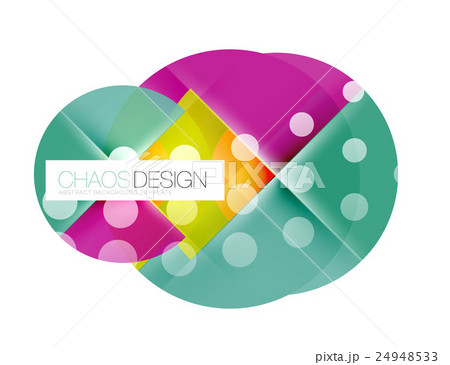 Round shapes, circle banner with sample text 24948533