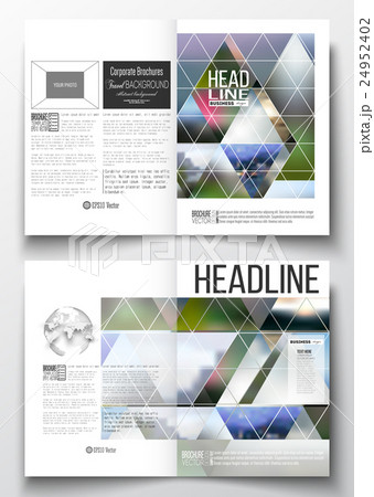 Set of business templates for brochure, magazine 24952402