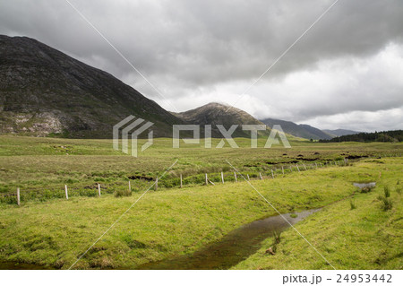 hills and plains of connemara in ireland 24953442