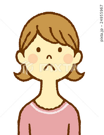 若い女性　不満 24955967