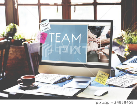 Team Teamwork Help Share Contribute Concept 24959459