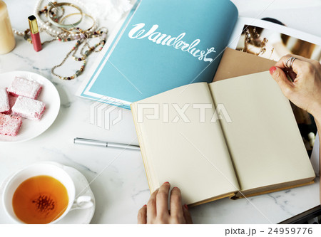 Mockup Copyspace Reading Book Magazine Concept 24959776