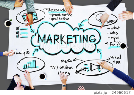 Marketing Business Advertising Promotion Merchandise Concept Marketing Business Advertising Promotion Merchandise Concept 24960617
