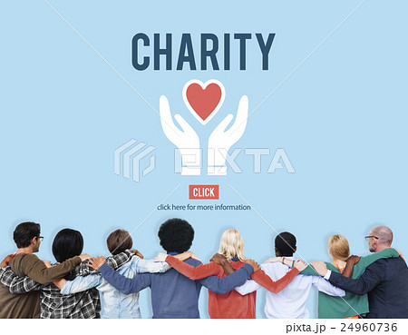 Charity Donation Help Support Charitable Assistance Concept 24960736