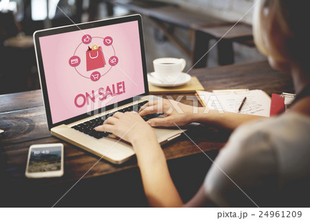 Shopping Online Buy Sale Shopahoslics Concept 24961209