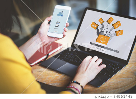 Cloud Networking Computing Back Up Concept Cloud Networking Computing Back Up Concept 24961445