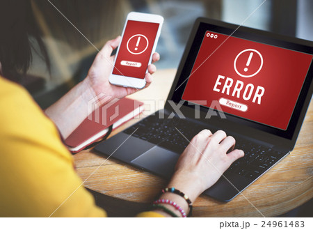 Error Network Problem Technology Software Concept 24961483