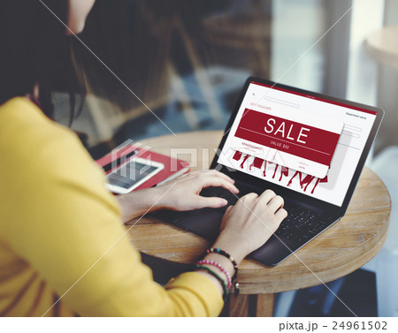 Sale Voucher Online Shopping Concept 24961502