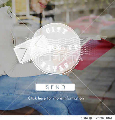 Postal Post Delivery Stamp Graphic Concept 24961608