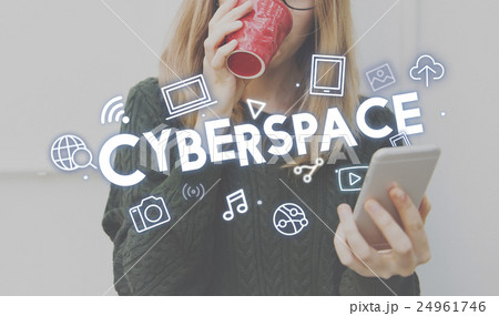 Digital Technology Icons Graphic Concept 24961746