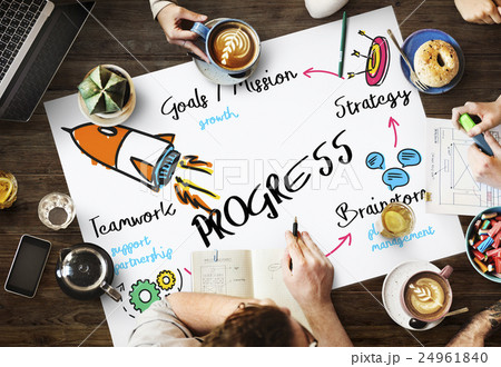 New Business Achievement Organization Progress Concept 24961840