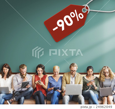 Sale Discount Label Tag Commerce Concept 24962049