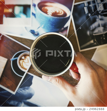 Cafe Coffee Break Americano Espresso Photography Concept 24962888