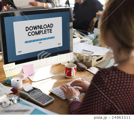 Speed Progress Bar Icon Technology Concept 24963311