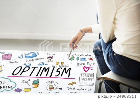 Positive Thinking Simple Life Graphic Concept Positive Thinking Simple Life Graphic Concept 24963511