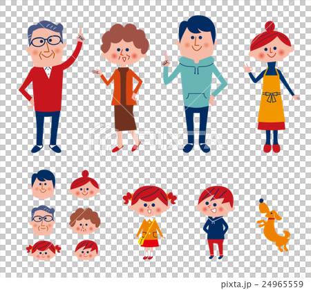 6 families and 1 animal 24965559