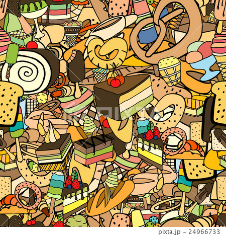 Seamless pattern of ice-cream 24966733