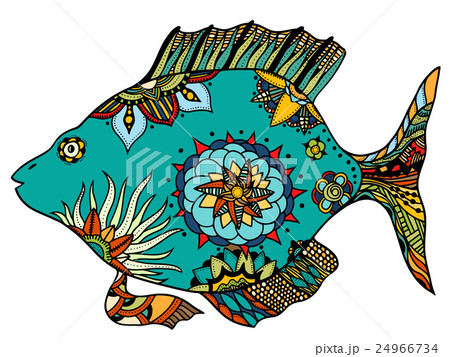 Zentangle stylized Fish Zentangle stylized Fish 24966734
