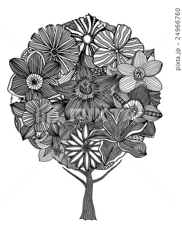 Tree with leaves 24966760