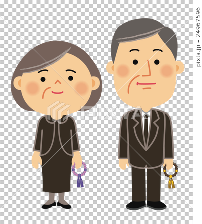 人物イラスト 冠婚葬祭 葬式 人物イラスト 冠婚葬祭 葬式 24967596
