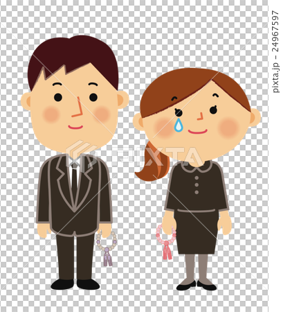 人物イラスト 冠婚葬祭 葬式 人物イラスト 冠婚葬祭 葬式 24967597