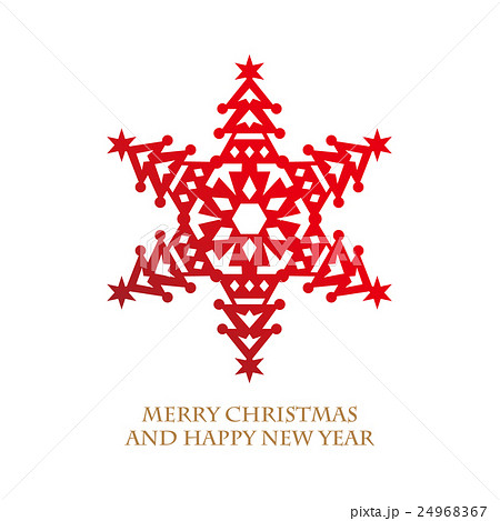 Design of christmastree shaped snowflake Design of christmastree shaped snowflake 24968367