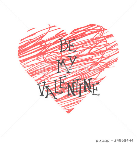 Valentine Day Lettering. Vector illustration Valentine Day Lettering. Vector illustration 24968444