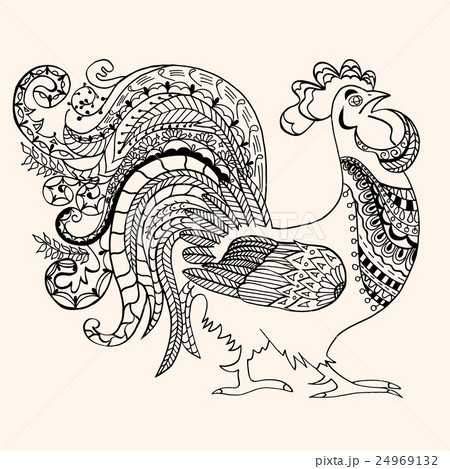 Cock with abstract pattern 24969132