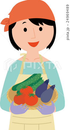 農業に従事する若い女性 24969489