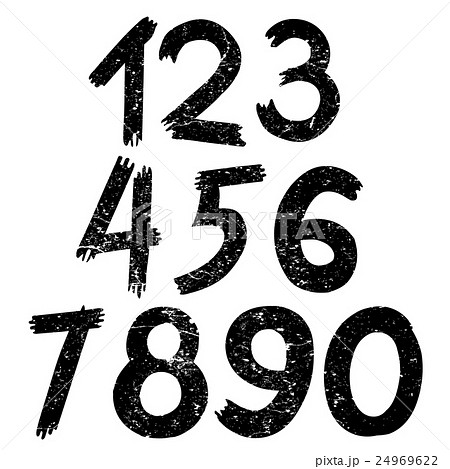 vector of digital number vector of digital number 24969622