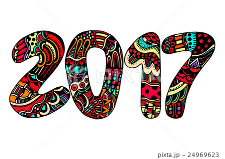 hand drawn figures Symbol 2017 24969623