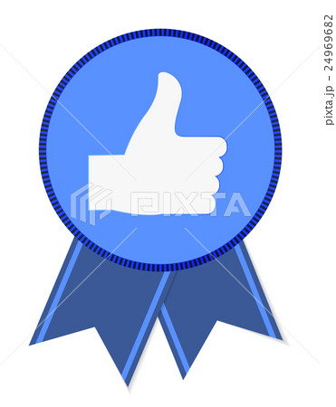 Thump Up Vector Sign Label. Vector Illustration Thump Up Vector Sign Label. Vector Illustration 24969682