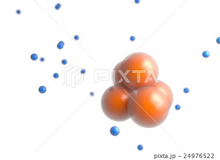 Atoms, Elements or Molecules abstract 3d 24976522