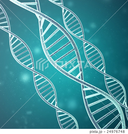 Concept of biochemistry with dna molecule. 3d 24976748