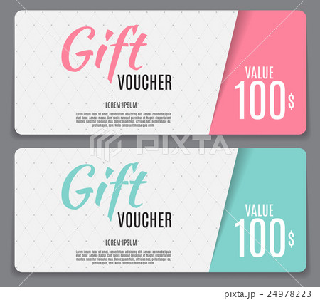 Gift Voucher Template Vector Illustration for Your 24978223