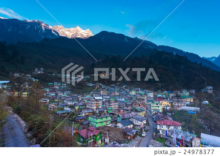 View of Lachane village in Sikkim, India 24978377