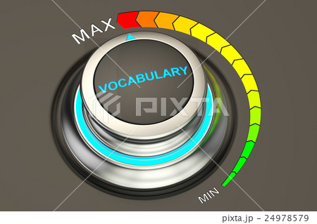 max level of vocabulary concept, 3D rendering 24978579