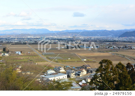 羽根山から見た福島盆地 24979150