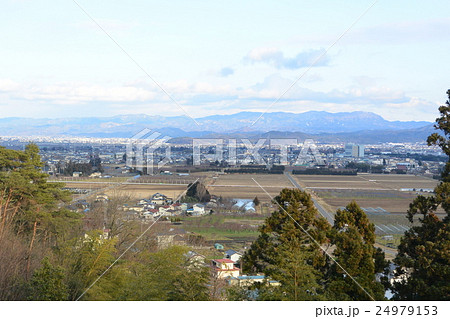 羽根山から見た福島盆地 24979153