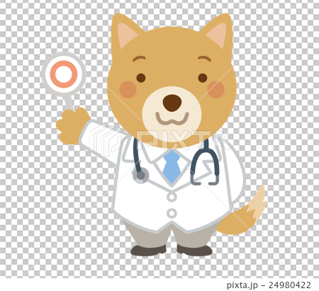 医者　犬　獣医　イラスト 24980422