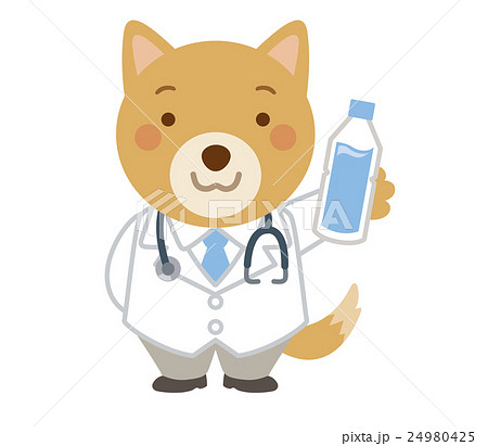 医者　犬　獣医　イラスト 24980425