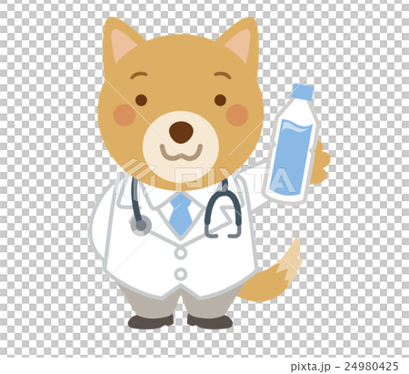 医者　犬　獣医　イラスト 24980425