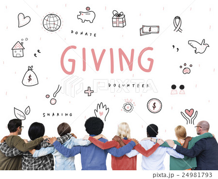 Giving Donations Charity Foundation Support Concept 24981793