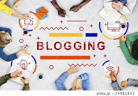 Blogging Blog Homepage Internet Concept Blogging Blog Homepage Internet Concept 24981831